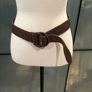 J. Crew Dark Brown Braided Belt